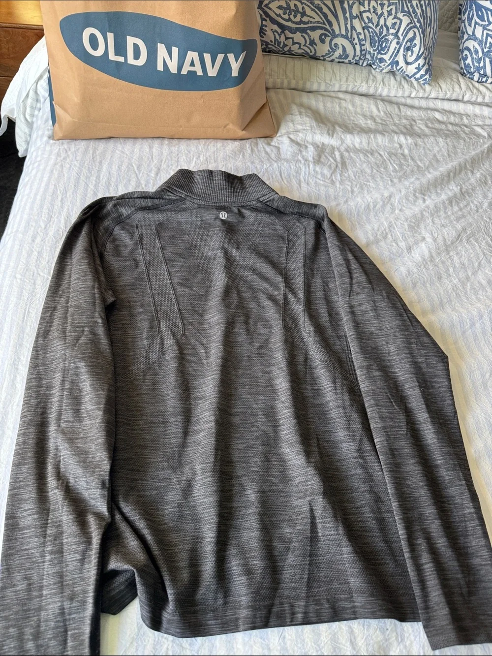 Men's Quarter-Zip Performance Sweater - Gray